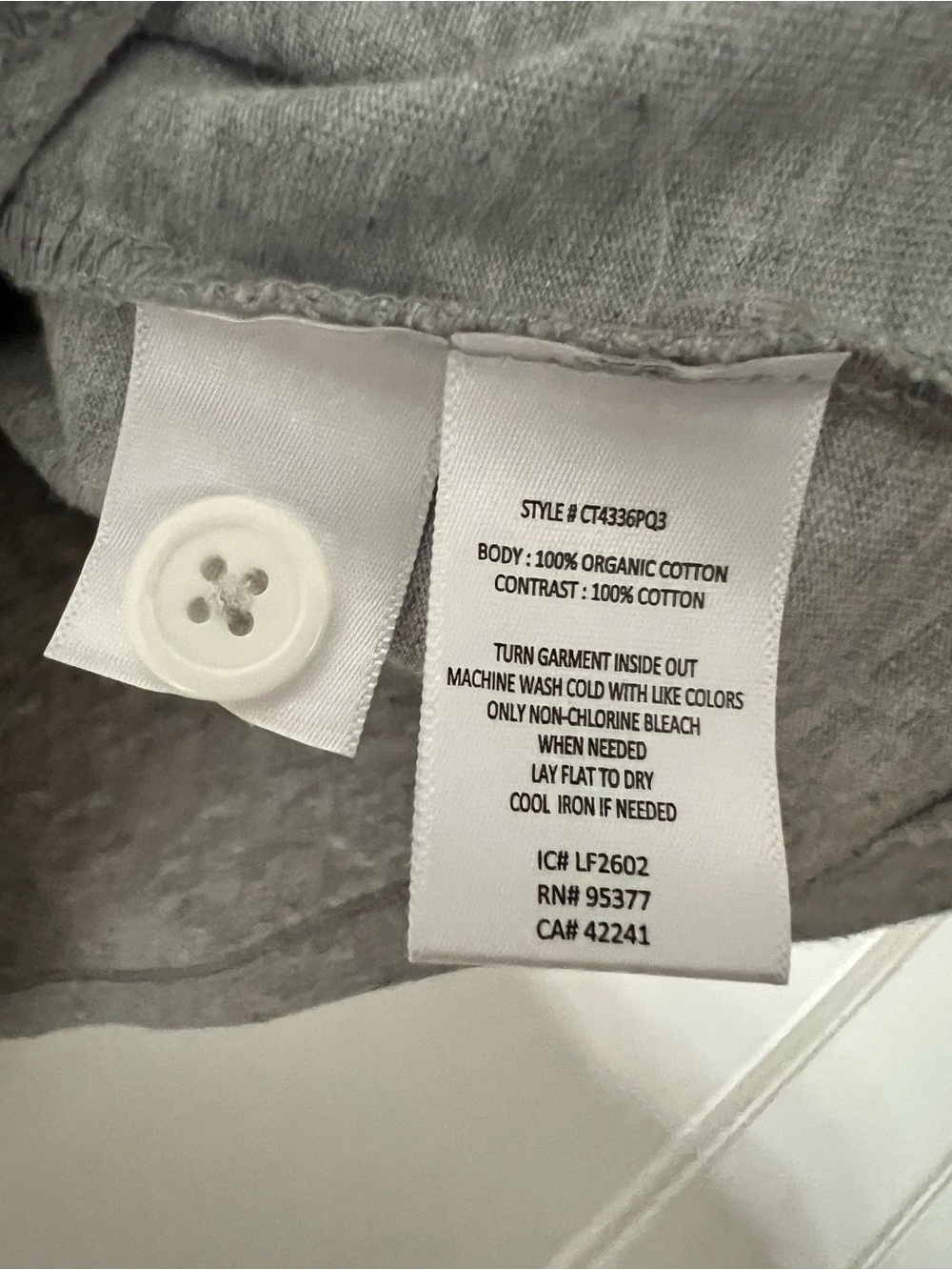 Sanctuary Grey Short-Sleeve Button-Front Polo with White Collar - Picture 4 of 5